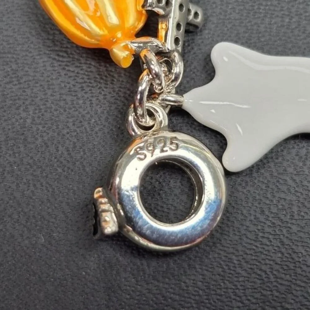 🎃 Spooky Halloween Charm with Pumpkin and‎ Ghost (NWOT)